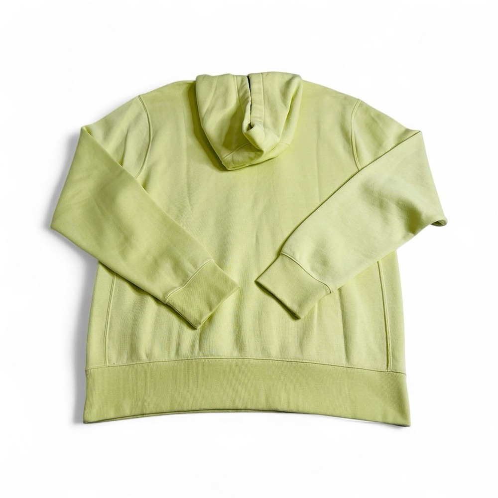 Nike Sportswear Club Fleece Long Sleeve Pullover Hoodie Sweatshirt Lemon Twist M - Picture 7 of 10